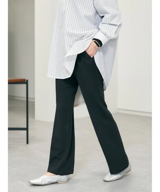 AMERICAN HOLIC 美・美・美ポンチジョーゼットフレアパンツ Black