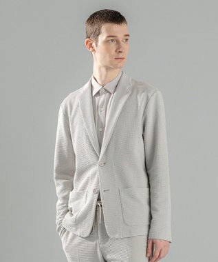 JOSEPH HOMME ＜新色追加＞【オリジナル素材/シワになりにくい】ライトタックジャージー パッチポケット ジャケット アイボリー系