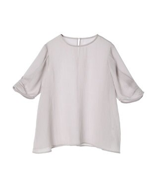AMERICAN HOLIC 袖コンシャスブラウス Light Gray