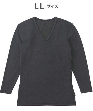 WACOAL MEN インナー メンズ 発熱インナー【エクス（R）】 吸湿発熱繊維 保温性 消臭性（汗臭・加齢臭） ストレッチ素材 深めVネック 8分袖 GL6221 /ブロス