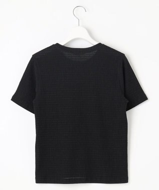 自由区 【洗える】シャーリングジャージー Tシャツ ブラック