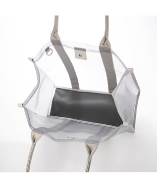 UNBILLION カシュカシュ cachecache / チュールメッシュスクエアビッグトート ライトグレー