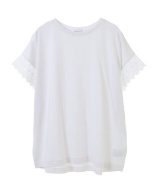 AMERICAN HOLIC レーススリーブカットプルオーバー Off White