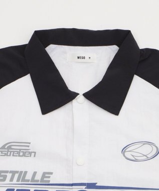 WEGO 【ユニセックス着用ITEM】ラグラングラフィックシャツ（SS） ブラックその他