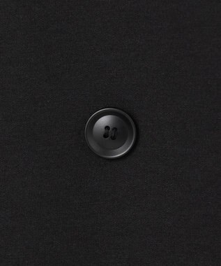 ICB L 【洗える】コンパクトWフェイス ノーカラージャケット ブラック系