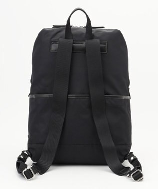 Y'SACCS ナイロン×リサイクルレザー　コンビマルチリュック ブラック