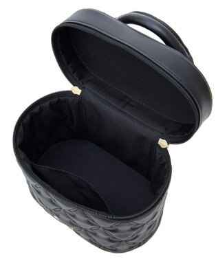 Maison de FLEUR リボンキルティングキューブショルダーバッグ Black