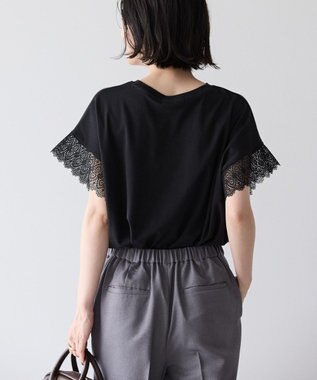 AMERICAN HOLIC レーススリーブカットプルオーバー Black