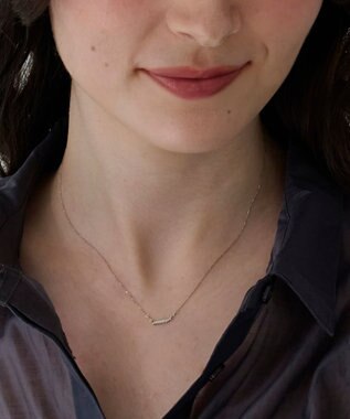 Phoebe 【金属アレルギー対応】ストレートバービジューネックレス　シルバー シルバー