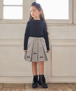 ANY KIDS しあわせタッチニット ブラック