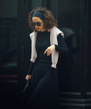 #Newans パーフェクトシルエットニットドレス ブラック