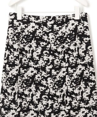 ICB 【洗える】 PEハイゲージJQ ニットスカート ブラック×オフホワイト系