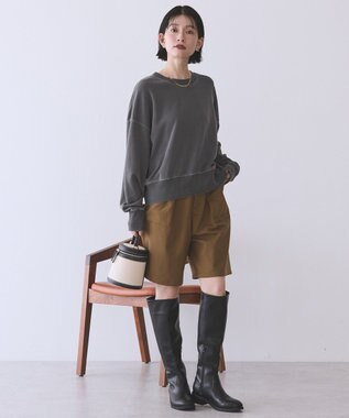 AMERICAN HOLIC ピグメント裏毛プルオーバー Charcoal Gray