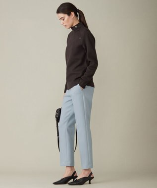 ICB L 【洗える】ウールブレンドスムース ハイネックプルオーバー バーントブラウン系