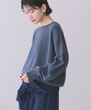 AMERICAN HOLIC ピグメント裏毛プルオーバー Dark Navy