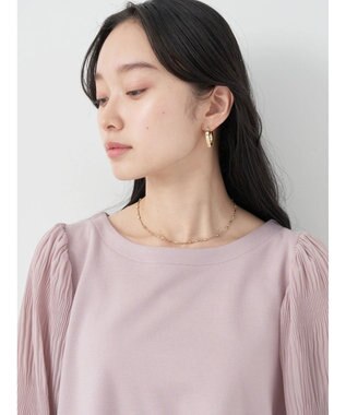 earth music&ecology マジョリカプリーツプルオーバー Grayish Pink