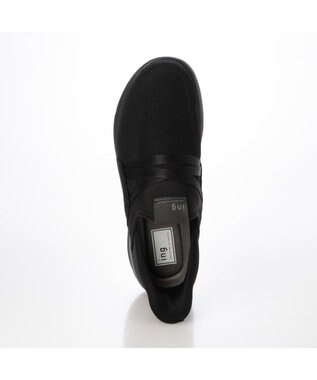 ing <ing>ハンズフリーニットスニーカー ブラック