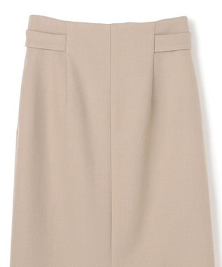 BEIGE， 【VERY NaVY12月号掲載】BUNNELL / ウールハイウエストタブボタンスカート L.Taupe