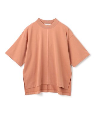 BEIGE， 【BEIGE,ecru/WEB限定・洗える】JERSEY STITCH / コットンハーフスリーブトップス Nude camel