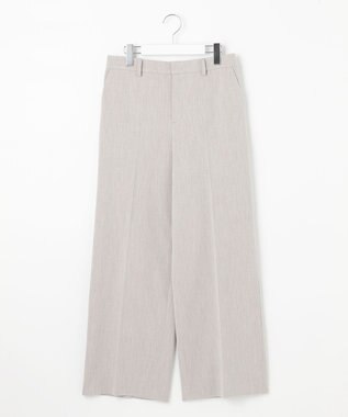 自由区 L 【WEB限定カラーあり/洗える/撥水加工】TRギャバ ワイドクロップドパンツ ベージュ系