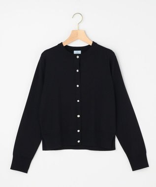 組曲 【先行予約】アトランダムビジューボタンカーディガン ブラック系