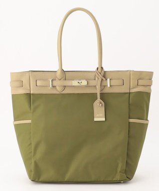 UNBILLION perche ナイロン×ゴートヒネリ金具トートバッグ OL