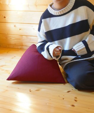 ビーズクッション tetra 8号帆布 ビーズクッション（ミニサイズ） えんじ