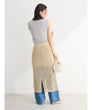 Green Parks ・Ｐｅｔｉｔ　Ｆｌｅｕｒ　メローｓｔリブタンクトップ Light Gray