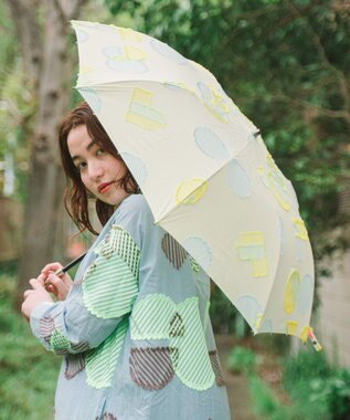 POLS 【POLS DOT】折りたたみ晴雨兼用日傘