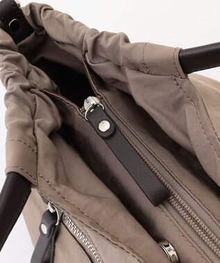 LA BAGAGERIE 【MONICA】サイドギャザー2WAYトートバッグ Sサイズ ベージュ