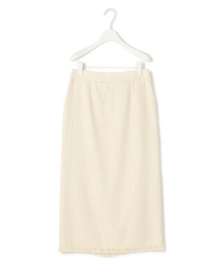 ICB スラブヤーンツイード ナロースカート トープ系