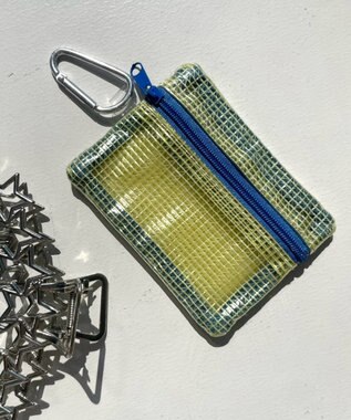 WEGO メッシュ配色クリアポーチ