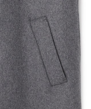 JOSEPH HOMME 【新素材】ライトウールシャギー　ステンカラーコート グレー系