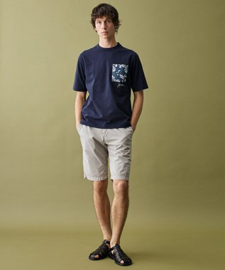 JOSEPH ABBOUD 【キングサイズ・KAHALAコラボレーション・JAPANファブリック】カハラアロハ Tシャツ ネイビー系