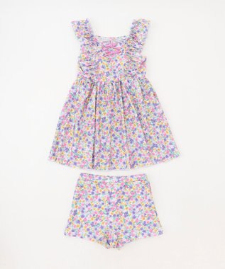 ANY KIDS 小花柄 セパレート水着 エクリュ