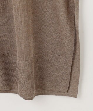 23区 【洗える】シャイニーシアー ニット ロングカーディガン ブラウン系