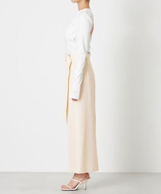 NAVE 【Nave・セットアップ可】ウールポリエステルツイルスカート アイボリー系