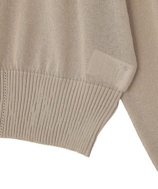 earth music&ecology ボタンアソートクルーネックカーディガン Beige