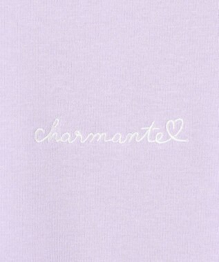 ANY KIDS アニマルポシェット 裏シャギー トレーナー ラベンダー×ネコ