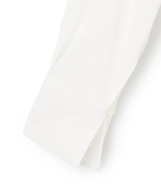 23区 L 【前後着用可能/洗える】ウォッシュドピーチツイル ブラウス ホワイト系