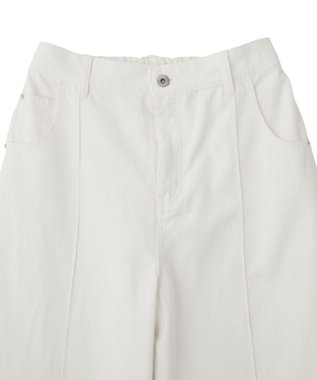 YECCA VECCA 綿麻バギーツイルパンツ Off White