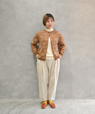 muuc リネンウールのスラックスパンツ ベージュ