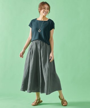 ANY 【洗濯機可能/アンチピリング/UVケア】アクリルガータースクエアニット グリーン