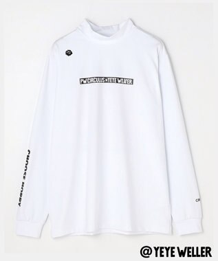 PW CIRCULUS 【UNISEX】【コラボアイテム】Yeyeコラボ ロングスリーブモックネックT ゴルフ ホワイト系1