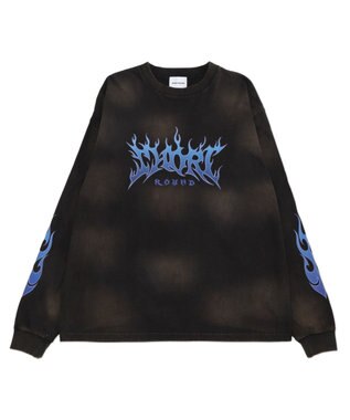 WEGO 【ユニセックス着用ITEM】フレイムグラフィックBIGT（LS） ブラック