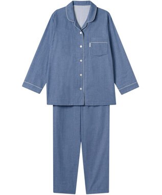 ワコール／睡眠科学 パジャマ 長袖 長ズボン 綿100%(本体) 二重ガーゼ レディース YDX518 睡眠科学／ワコール