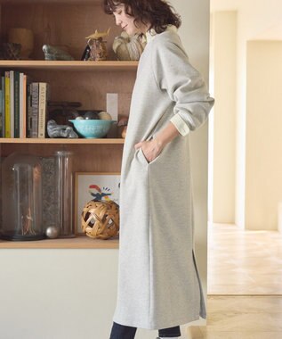 AMERICAN HOLIC ラメスウェットワンピース Light Gray Mixture