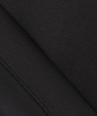 ICB L 【洗える】コンパクトWフェイス ノーカラージャケット ブラック系