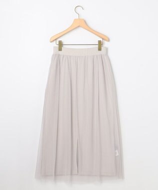 組曲 S 【WEB限定】チュールニット×リバーシブルスカート セット ライトグレー系