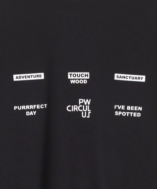 PW CIRCULUS 【WOMEN】メッシュコンビ モックネック  ゴルフウェア レディース ブラック系